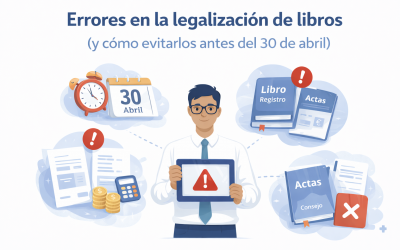 Los errores más comunes en la legalización de libros (y cómo evitarlos antes del 30 de abril)